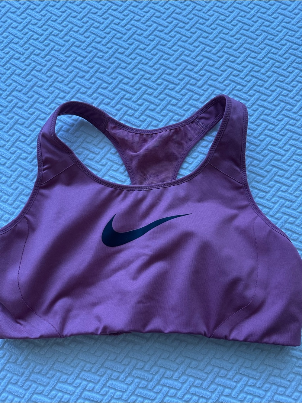Nike pink Racerback sports bra Black Logo